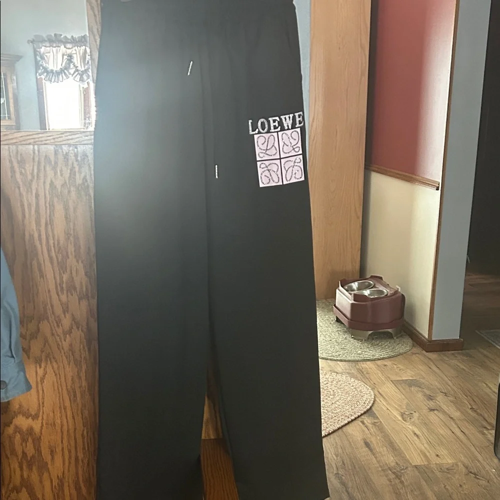 Unbranded (Loewe) 2-piece Black Monogrammed Lounge Set - Size Small - Picture 6 of 11